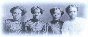 Eva Carroll Monroe, second from right, and her sisters