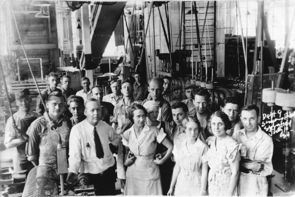 Sangamo Electric Department 9 employees, 1932