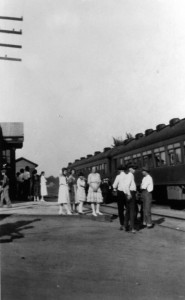Train station, 1920s (Sangamon Valley Collection)