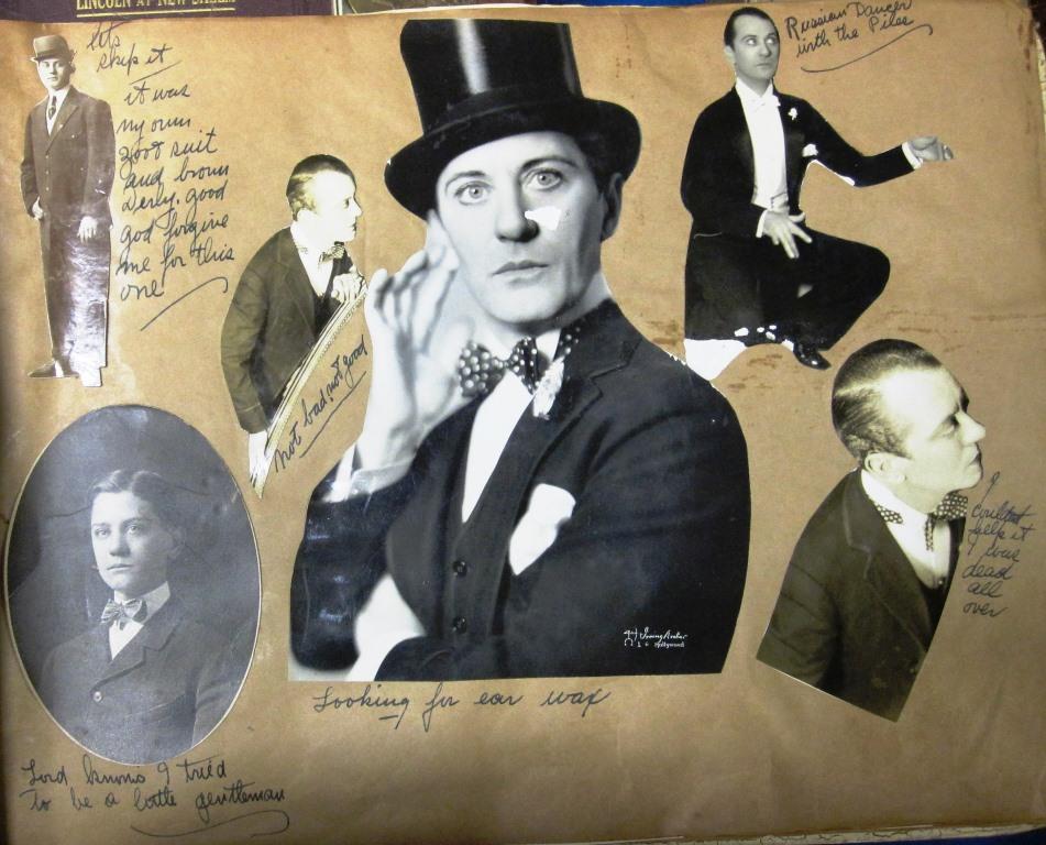 A sample page from one of the albums. Again, note Watson's own captions. 