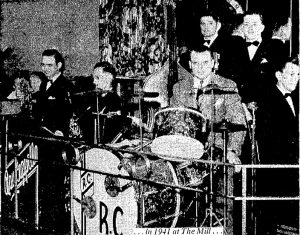 Ray Cappella at the drums with his combo at The Mill, 1941 (Courtesy State Journal-Register)
