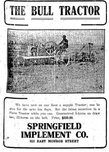 Bull tractor advertisement, 1914