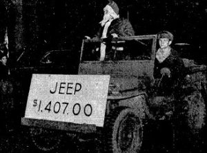 Santa sold War Bonds in 1944. (SJR)