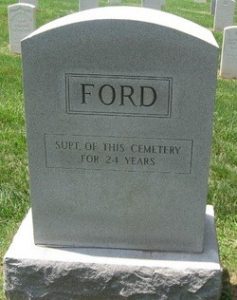 George W. Ford's tombstone at Camp Butler National Cemetery (Findagrave.com)