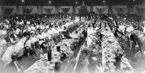 Banquet inside the Dome Building (Sangamon Valley collection photos)