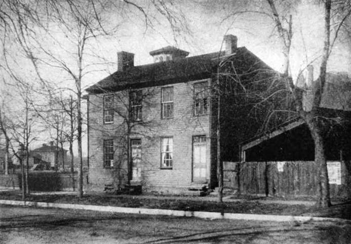 The Globe Tavern, 1886 (photo from 'Abraham Lincoln: Story of a Great Life,' by William H. Herndon and Jesse W. Weik, 1888.