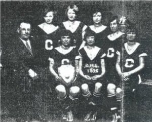 The 1925-26 Chatham High School girls basketball team went undefeated, outscoriing opponents 21-5