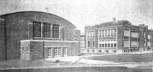 Cathedral campus at Eighth Street and Eastman Avenue until 1959 (Illinois Glory Days)
