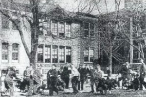 Playground scene at Converse High, 1936 (Illinois Glory Days)