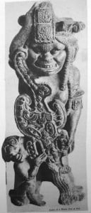 A Mayan idol once part of the Payne Stone Age Collection
