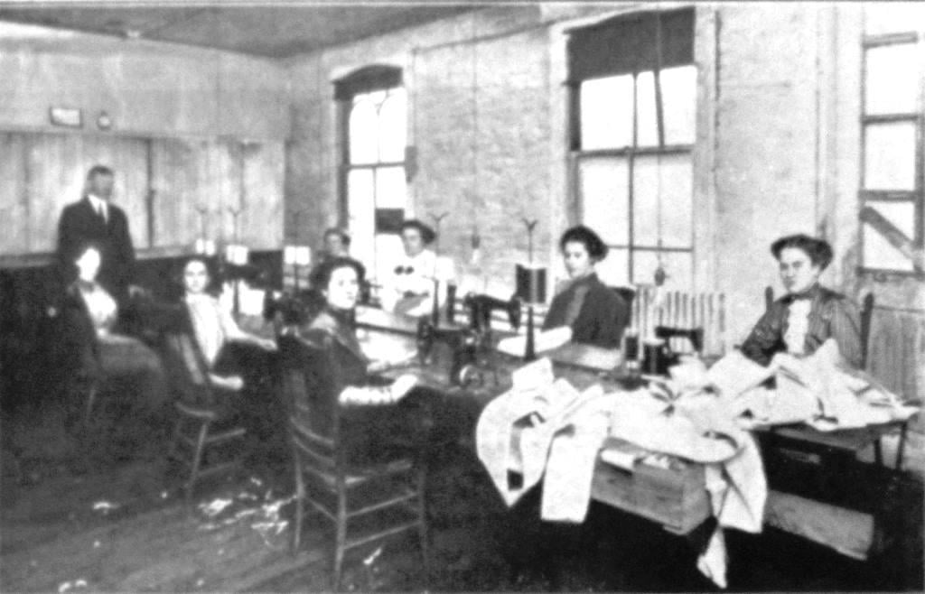 Springfield Glove Co. sewing room, 1912 (Springfield: The Capital of Illinois)