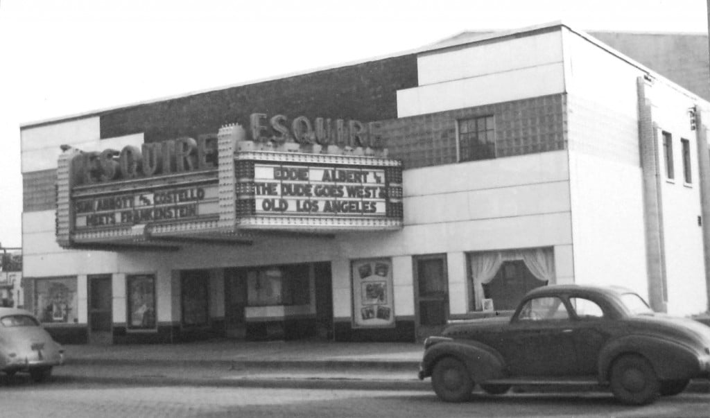 The Esquire theater, 1948 (Sangamon Valley Collection)