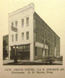The Argus Hotel (this and others below from Springfield: The Capital of the State of Illinois, 1912)