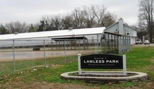 A diamond at David Lawless Park, winter 2015 (SCHS)