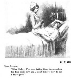 Revell in her hospital bed (Right Off the Chest)