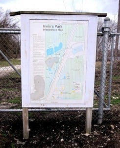 Interpretive map, west side entrance (SCHS)