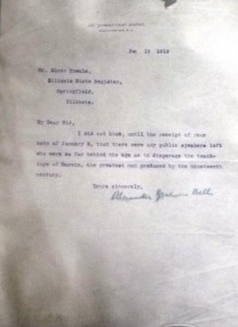 Alexander Graham Bell note