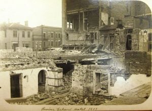 The ruins of the old Leland, 1908 (SVC)