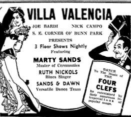 Villa Valencia ad, 1936