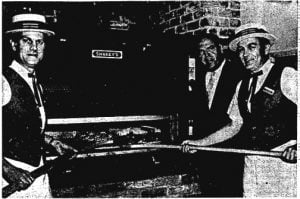 The straw skimmers were part of Shakey's image in 1966 (Courtesy SJR)
