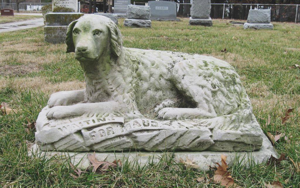 "Waiting for Maud" gravestone, Oak Hill Cemetery (SCHS photo)
