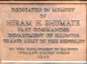 Plaque on kiosk, South Old Capitol Plaza (SCHS photo)