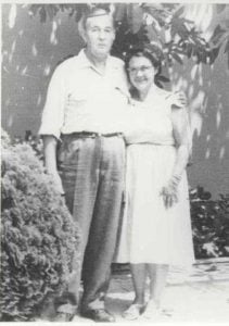 Bryan and Veva Bolton in California, 1950s (Bolton family photo) 