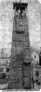 Springfield fire houses originally each had their own bell to warn residents of fires. They were all replaced by this tower , built in 1890 at the engine house on Fourth Street between Monroe Street and Capitol Avenue (Courtesy SJ-R)